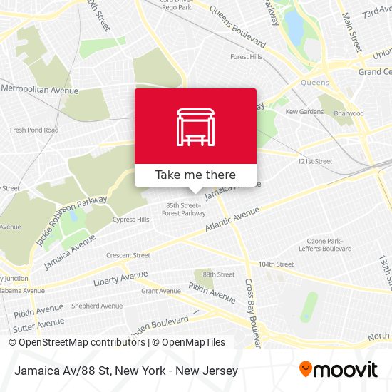 Mapa de Jamaica Av/88 St