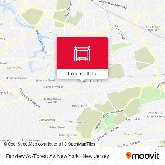 Fairview Av/Forest Av map