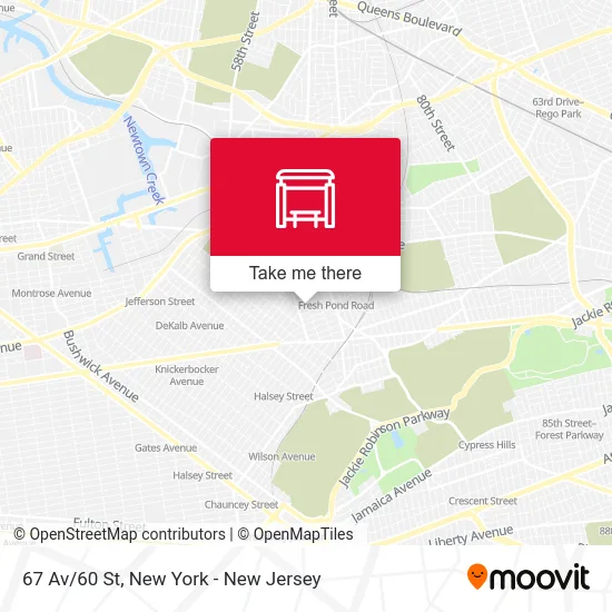 67 Av/60 St map