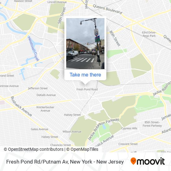 Fresh Pond Rd/Putnam Av map