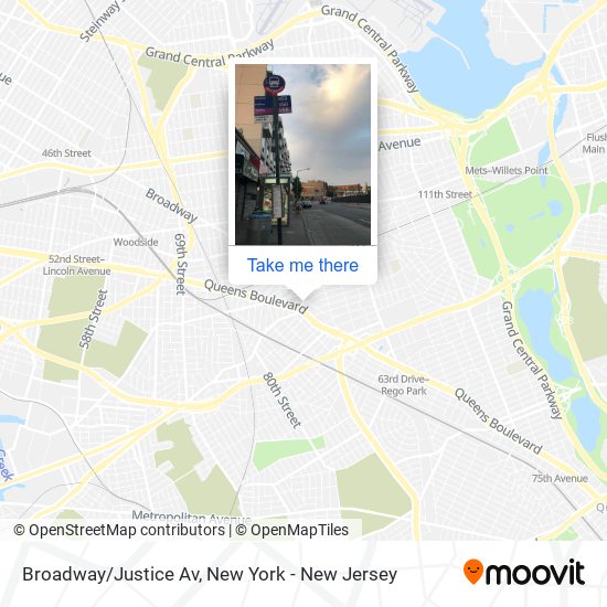 Mapa de Broadway/Justice Av