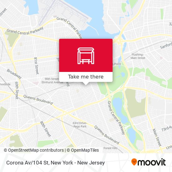 Mapa de Corona Av/104 St