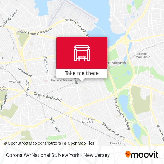 Mapa de Corona Av/National St