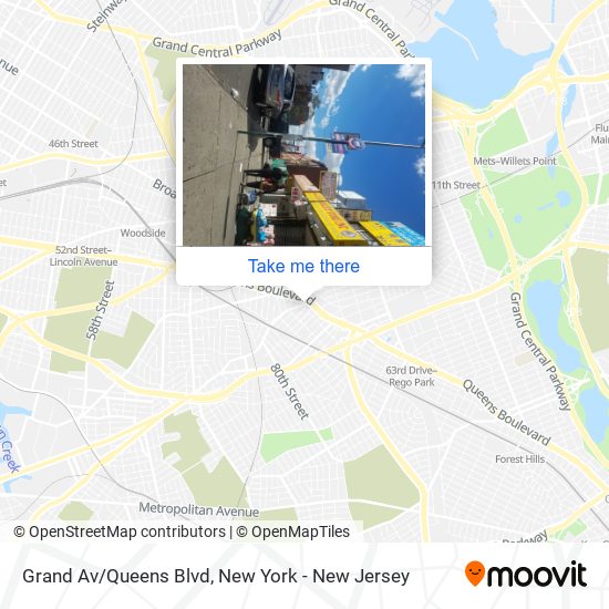 Mapa de Grand Av/Queens Blvd
