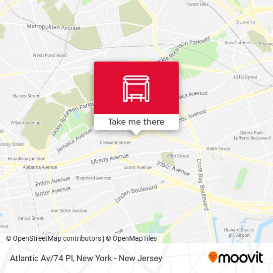 Mapa de Atlantic Av/74 Pl