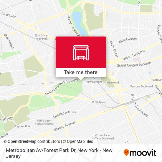Mapa de Metropolitan Av/Forest Park Dr