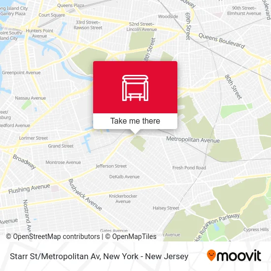 Starr St/Metropolitan Av map