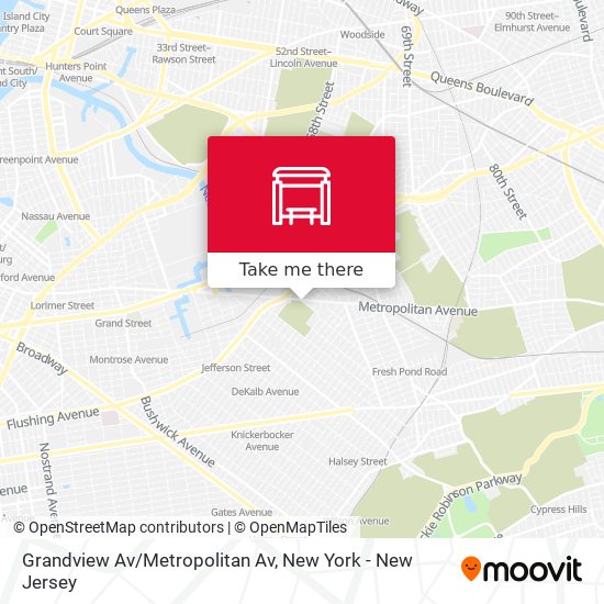 Grandview Av/Metropolitan Av map