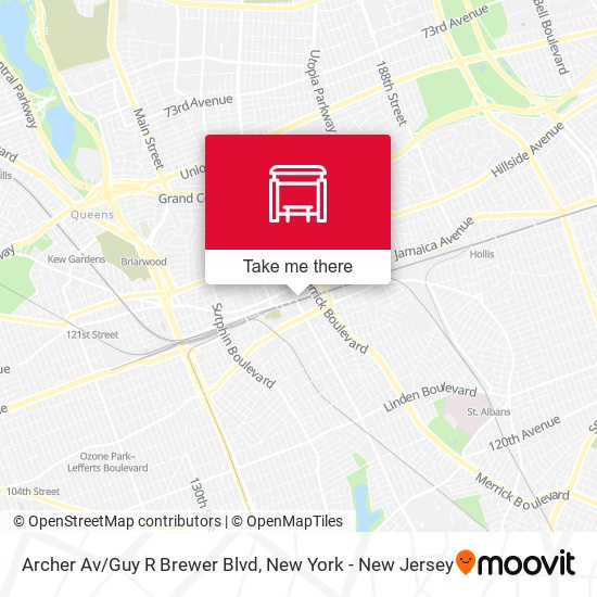 Archer Av/Guy R Brewer Blvd map