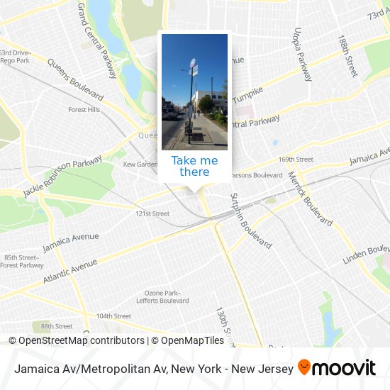 Mapa de Jamaica Av/Metropolitan Av
