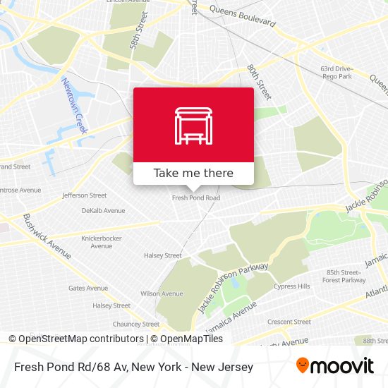 Fresh Pond Rd/68 Av map