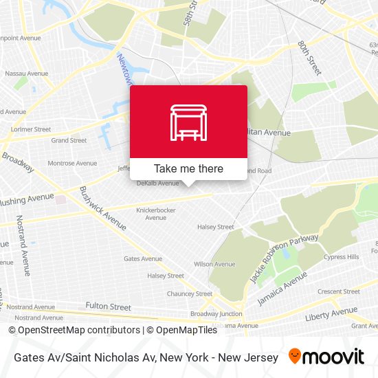 Gates Av/Saint Nicholas Av map