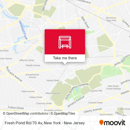 Fresh Pond Rd/70 Av map