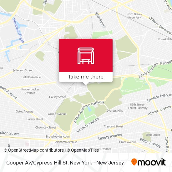 Mapa de Cooper Av/Cypress Hill St
