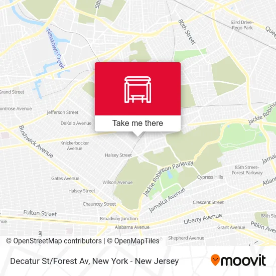 Decatur St/Forest Av map