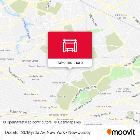 Decatur St/Myrtle Av map