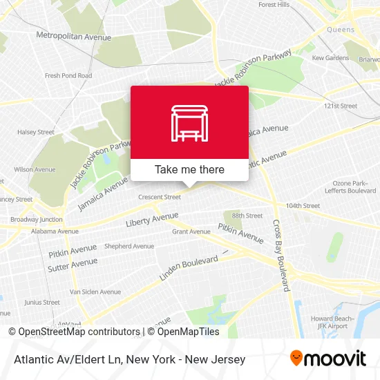 Atlantic Av/Eldert Ln map