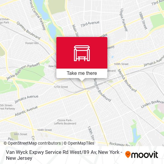 Mapa de Van Wyck Expwy Service Rd West / 89 Av