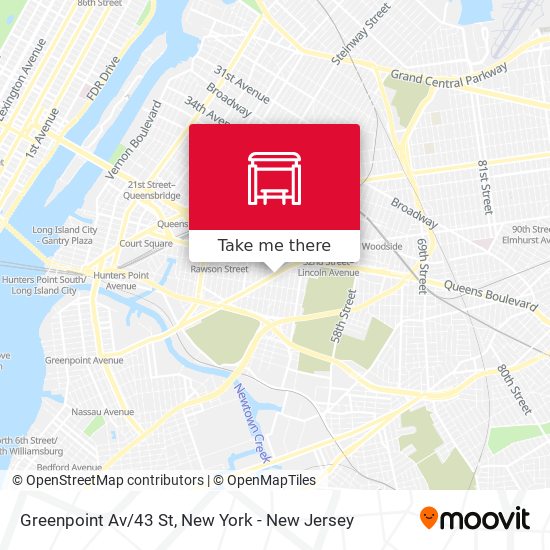 Greenpoint Av/43 St map