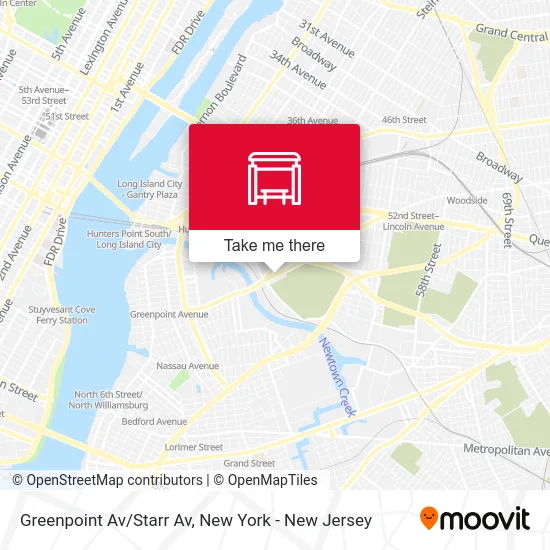 Greenpoint Av/Starr Av map