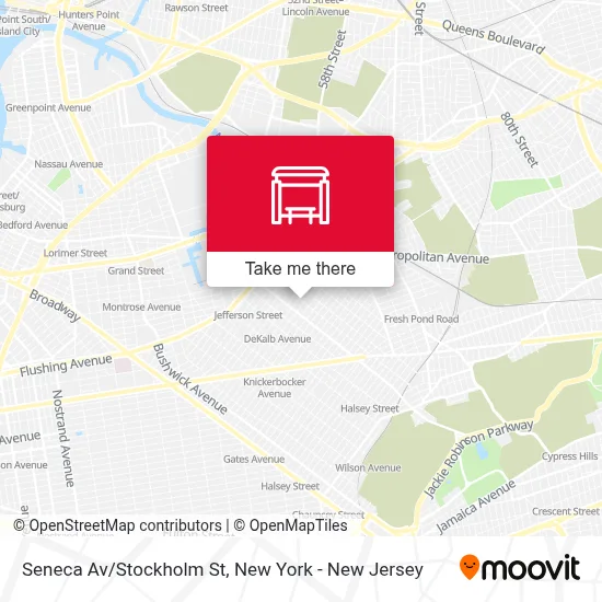 Seneca Av/Stockholm St map