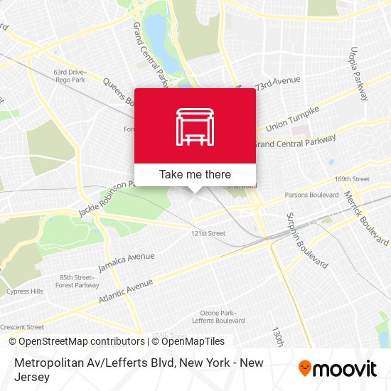 Metropolitan Av/Lefferts Blvd map