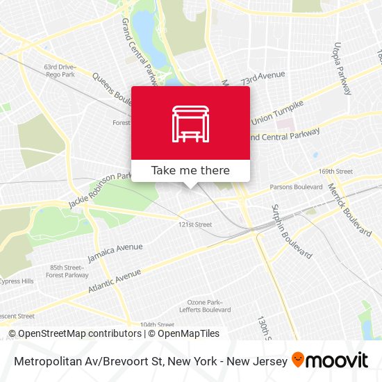 Metropolitan Av/Brevoort St map
