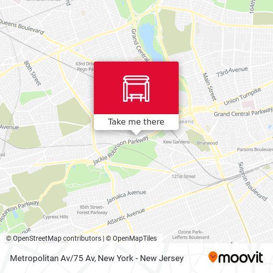 Mapa de Metropolitan Av/75 Av