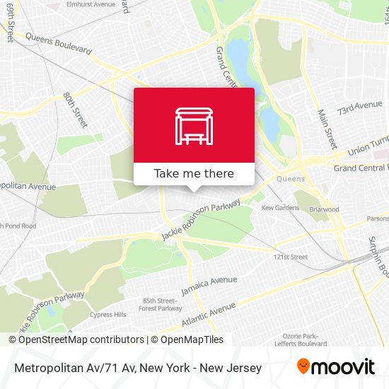 Mapa de Metropolitan Av/71 Av
