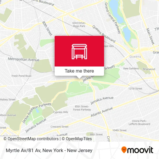 Myrtle Av/81 Av map