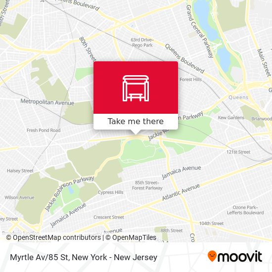 Mapa de Myrtle Av/85 St