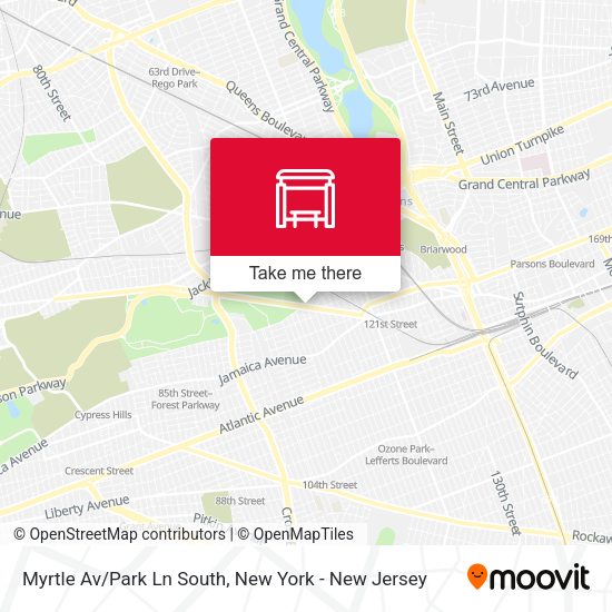 Mapa de Myrtle Av/Park Ln South
