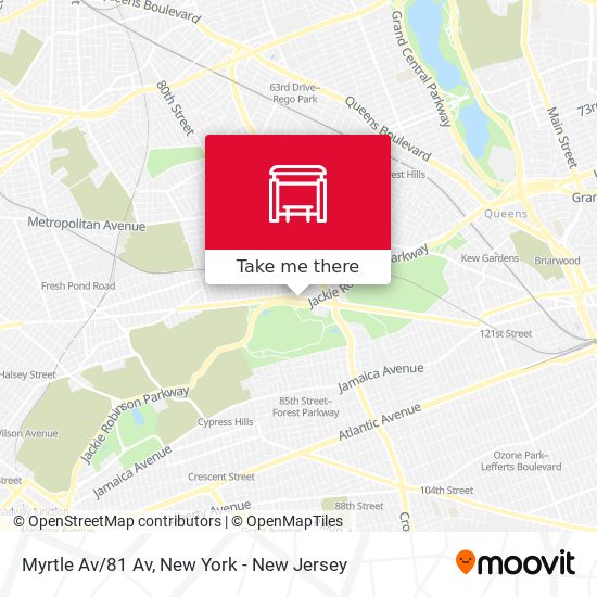 Myrtle Av/81 Av map