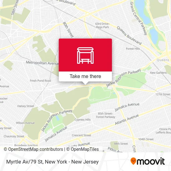 Myrtle Av/79 St map