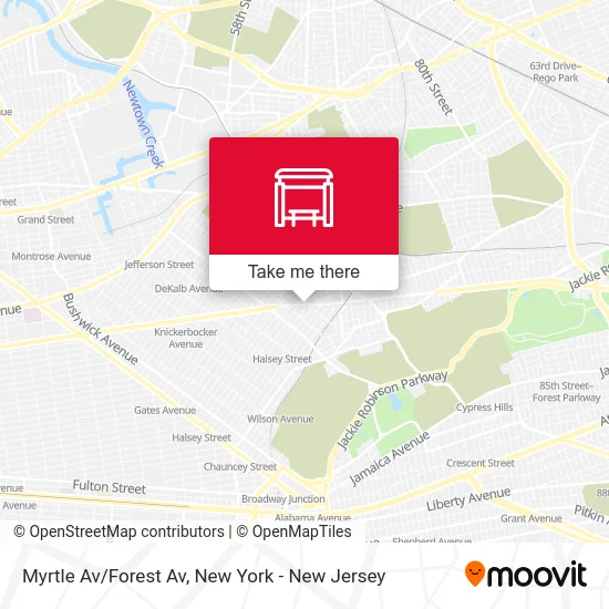 Myrtle Av/Forest Av map