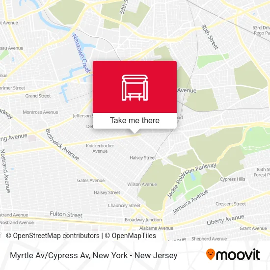 Myrtle Av/Cypress Av map