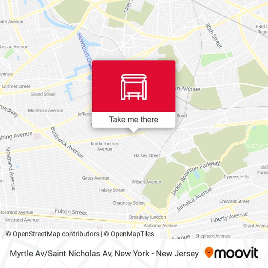 Myrtle Av/Saint Nicholas Av map