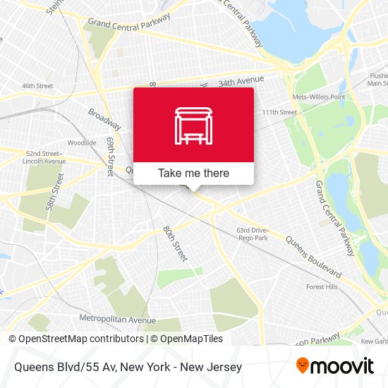 Queens Blvd/55 Av map