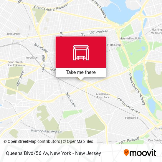 Queens Blvd/56 Av map