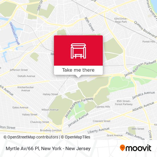 Mapa de Myrtle Av/66 Pl