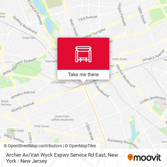 Archer Av / Van Wyck Expwy Service Rd East map
