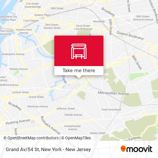 Mapa de Grand Av/54 St