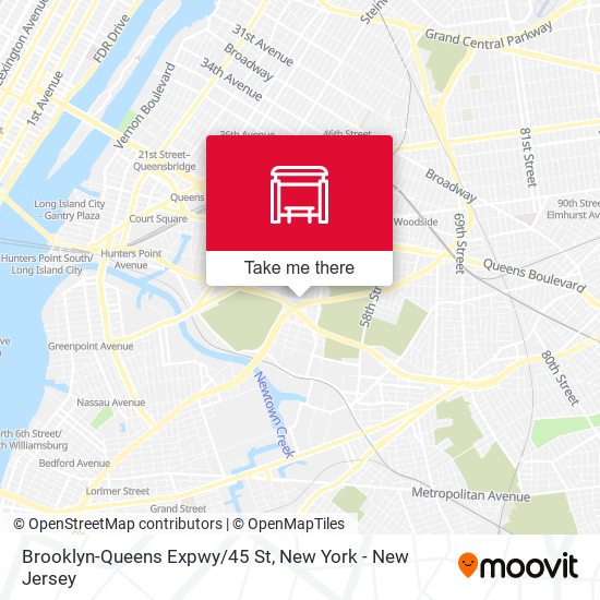 Brooklyn-Queens Expwy/45 St map