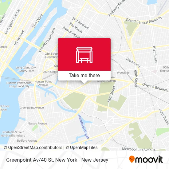 Greenpoint Av/40 St map