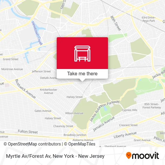 Myrtle Av/Forest Av map
