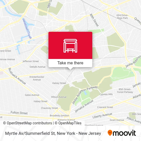 Myrtle Av/Summerfield St map