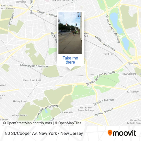 80 St/Cooper Av map