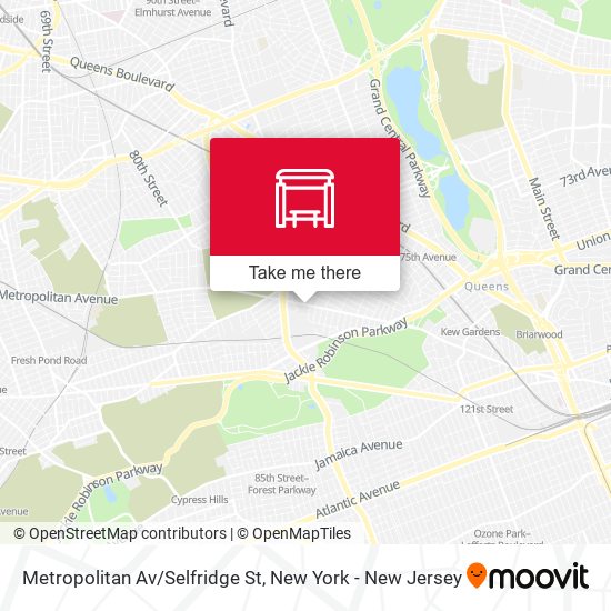 Mapa de Metropolitan Av/Selfridge St