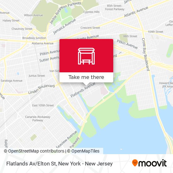Mapa de Flatlands Av/Elton St