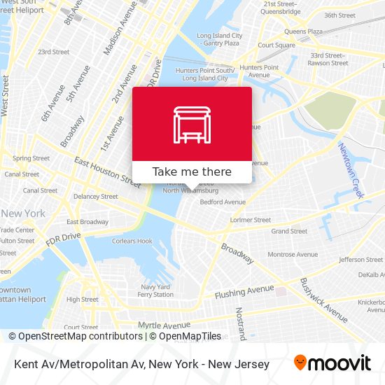 Mapa de Kent Av/Metropolitan Av